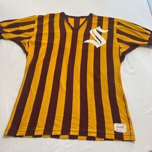 Spanjian Sportswear VTG Eddie Leonard Sports Goods Co. Jersey Size XL 44